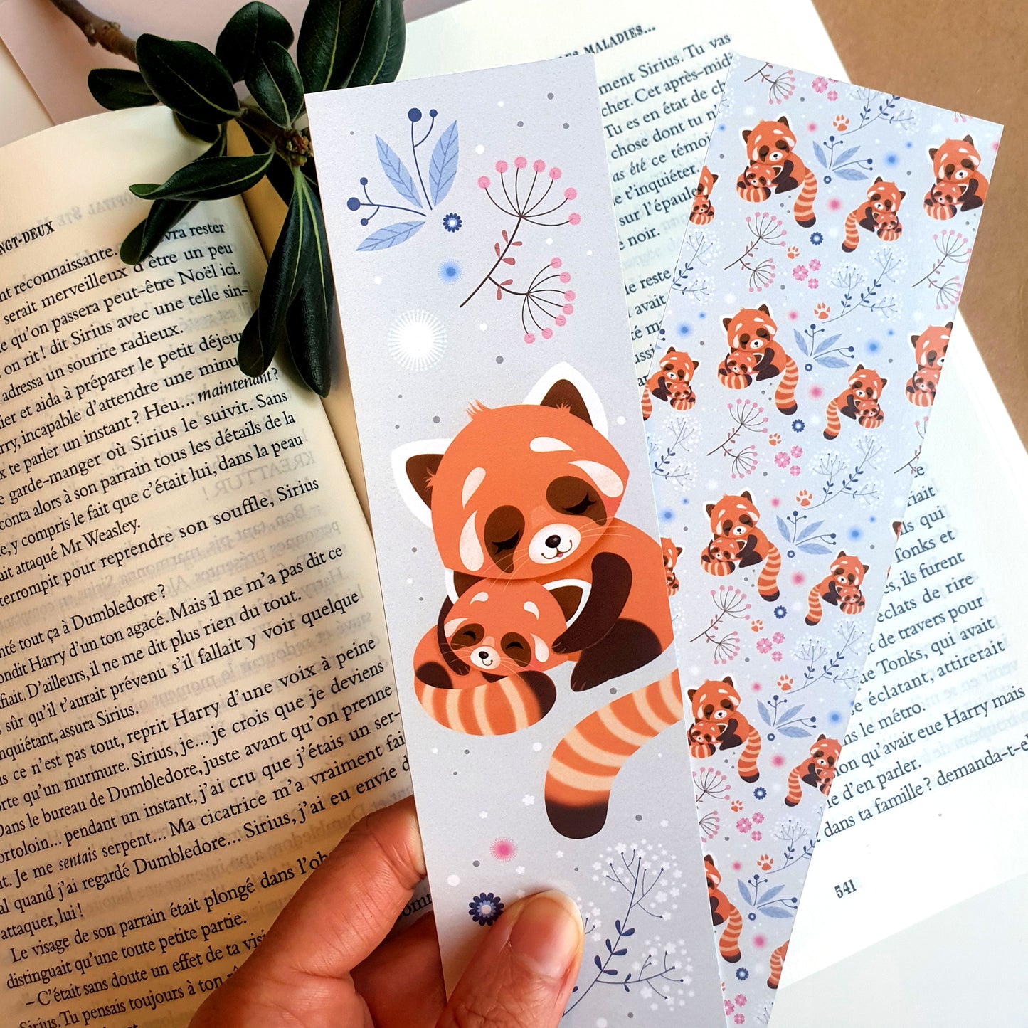 MARQUE-PAGES - PETIT PANDA ROUX