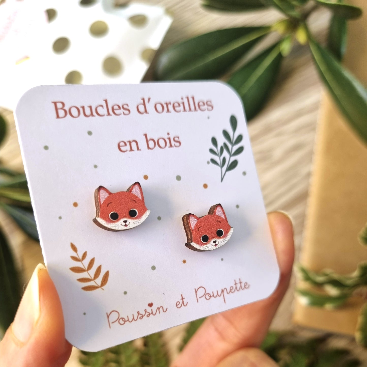 BOUCLES D'OREILLE - PETIT RENARD